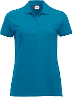 Clique Classic Marion S/S Dámske polo tričko z hrubej bavlny 67.8246 tyrkysové Clique Classic Marion S/S Dámske polo tričko z hrubej bavlny 67.8246 tyrkysové