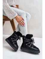 Śniegowce Na Platformie Wegańskie D.Franklin DFSH370004 Czarne