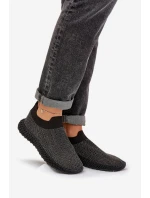 Wsuwane Buty Sportowe Damskie Ze Zdobieniem D&A TW121 Czarne