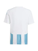 Detské tričko adidas Striped 24 Jersey white and blue IW2137