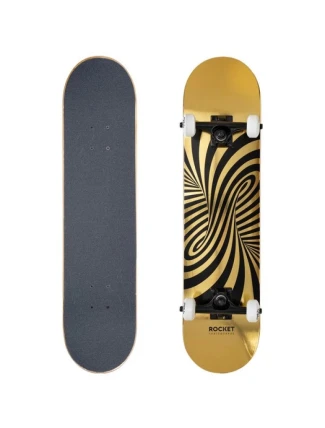 Rocket Twisted Foli Gold 7,5" skateboard RKT-COM-1555 Rocket Twisted Foli Gold 7,5" skateboard RKT-COM-1555