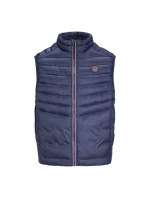 Jack & Jones bez rukávov JJEMULTI BODYWARMER COLLAR NOOS 12258457 NAVY BLAZER/TRUE RED