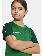 Craft Teamwear Squad Go Contrast Jersey Jr. Detské kontrastné športové tričko 82.2727 jasne červená/express Craft Teamwear Squad Go Contrast Jersey Jr. Detské kontrastné športové tričko 82.2727 jasne červená/express