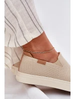 Trampki Damskie Slip-On Big Star RR274721 Beżowe