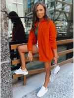 Dámska oranžová košeľová bunda CALIFORNICATION FashionStreet TY3523z Dámska oranžová košeľová bunda CALIFORNICATION FashionStreet TY3523z