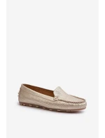 Damskie Mokasyny Złote Ranica