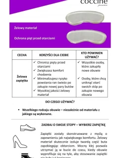 Coccine Gel Heel Protectors Zapiętki Żelowe