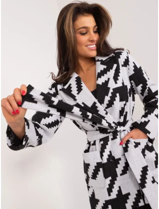 LK PL 509550 kabát.19X sivá čierna