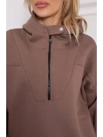 Mikina s kapucňou mocca