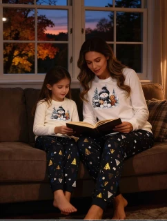 Cornette Young Girl Pyjamas 978/189 Snowy Day length/r Christmas 134-164