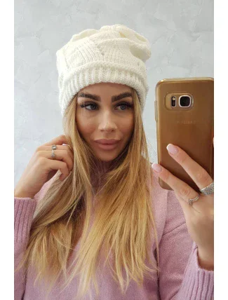 Dámska čiapka Adria K296 ecru