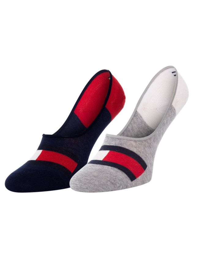 Ponožky Tommy Hilfiger 2Pack 394001001 Blue/Red/Grey/White