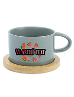 Personalizovaný keramický hrnček „MAKRONKA“ s letným ovocím Personalizovaný keramický hrnček „MAKRONKA“ s letným ovocím