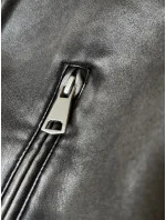 Šedá bunda bomber z ekokože (TT042) Šedá bunda bomber z ekokože (TT042)