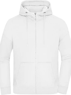 Daiber 8043 Ťažká unisexová mikina s kapucňou v oversize strihu 02.8043 biela