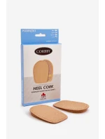 CORBBY Skórzane Podpiętki Korkowe