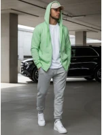 Pánska mikina s kapucňou mint FashionStreet BX5230