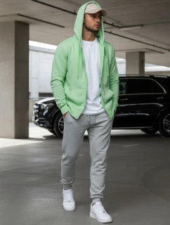 Pánska mikina s kapucňou mint FashionStreet BX5230