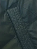 Tmavozelená dámska vesta s kapucňou (B8212-10) Tmavozelená dámska vesta s kapucňou (B8212-10)