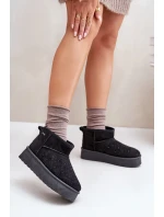 Snežnice s ornamentom na platforme Big Star Black