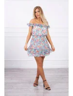 Španielske šaty do pása v mätovej farbe Španielske šaty do pása v mätovej farbe