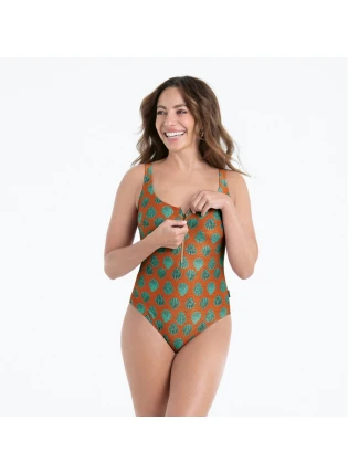 Jednodielne plavky Style Elouise 7713 rusty brown - RosaFaia