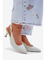 Dámské sandály na podpatku s lemovkou Mentha Relmira