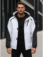 FashionStreet pánska lyžiarska bunda biela TX5130 FashionStreet pánska lyžiarska bunda biela TX5130