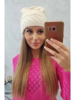 Dámska čiapka Dagmara K332 ecru