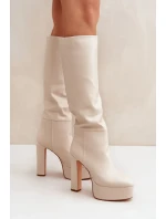 Čižmy na podpätku model 204661 Step in style