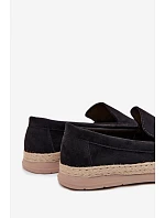 Espadrilky Espadrilky pánske čierne Rexton Espadrilky Espadrilky pánske čierne Rexton