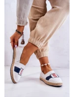Damskie Espadryle Wsuwane Big Star JJ274964 Biało-Granatowe
