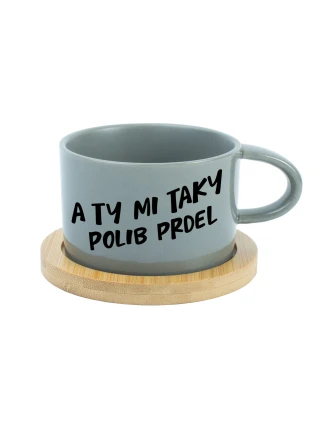 A TY MI TAKY POLIB PRDEL - sivý hrnček makarón 200 ml A TY MI TAKY POLIB PRDEL - sivý hrnček makarón 200 ml