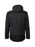 Vertex pánska zimná softshellová bunda ebony gray