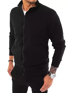 Pánska mikina na zips čierna FashionStreet BX5029