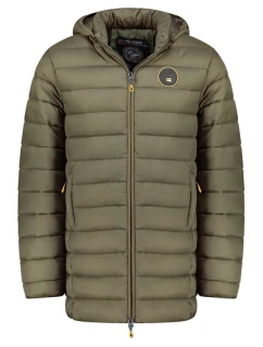 Geographical Norway Pánska bunda AMIGOMAP LONG HOOD DB KAKI MEN 233 KAKI (WZ5087H/GN-KAKI)
