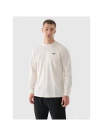 Pánske tričko s nadrozmernou potlačou a dlhým rukávom 4F 4FWAW24TLONM315-11S