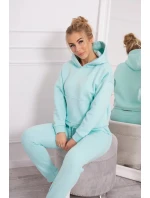 Teplá súprava s mikinou viazanou na spodnú časť mäty