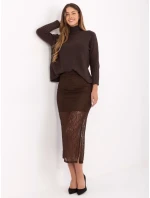 Sukňa MI SD 122436.60 hnedá