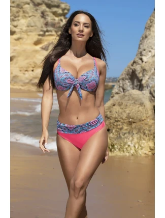 Dámske dvojdielne plavky Vera 14 modro-ružové - Madora