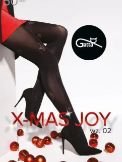 Pančuchy Gatta X-Mas Joy wz.02 50 den 5-XL
