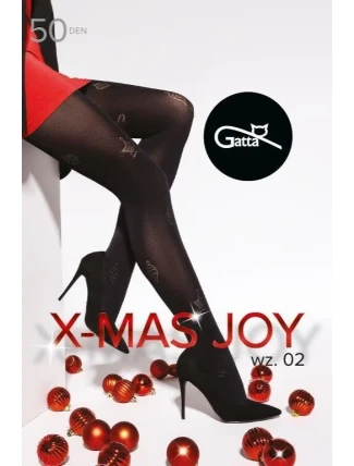 Pančuchy Gatta X-Mas Joy wz.02 50 den 5-XL Pančuchy Gatta X-Mas Joy wz.02 50 den 5-XL