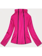 Ružová dámska mikina s nízkym stojačikom (HH020-51)