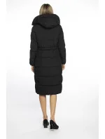 Ann Gissy Dámska zimná bunda s dlhým pásom Black (AG1-J9157) Ann Gissy Dámska zimná bunda s dlhým pásom Black (AG1-J9157)