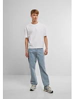 Build your Brand BY 439 Pánske hrubé tričko „Cropped Oversize“ 56.0439 biele