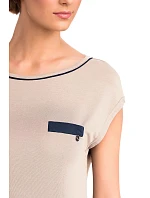 Vamp - Krátka dámska nočná košeľa BEIGE SOLEIL S 14191 - Vamp Vamp - Krátka dámska nočná košeľa BEIGE SOLEIL S 14191 - Vamp