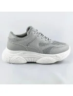 Šedé dámske športové topánky (170)