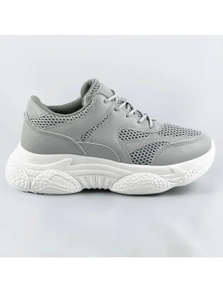 Šedé dámske športové topánky (170)