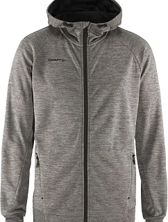 Craft Corporate ADV Unify Hoodie Jacket M Pánska bunda s kapucňou 81.9132 tmavošedá melírovaná