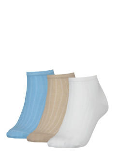 Ponožky Tommy Hilfiger 3Pack 701222654001 Biela/béžová/modrá